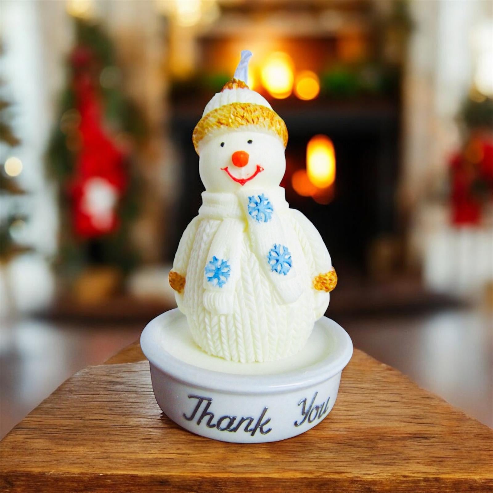 Pupazzo di Neve "Thank You" | Regalo Natalizio di Ringraziamento