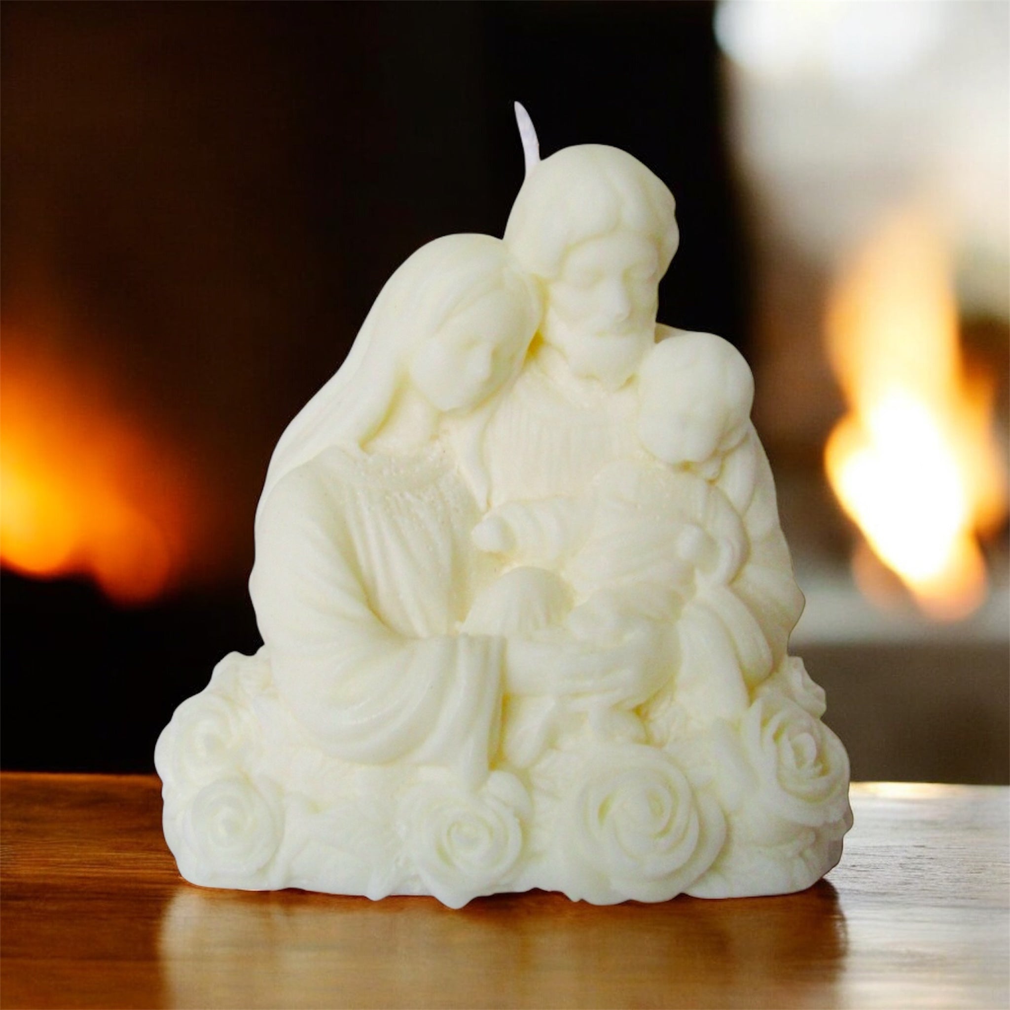 Candela Sacra Famiglia in Cera - Statua Artistica